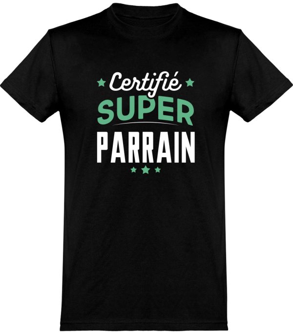 T shirt homme�certifie super parrain