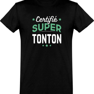 T shirt homme�certifie super tonton T shirt homme�certifie super tonton