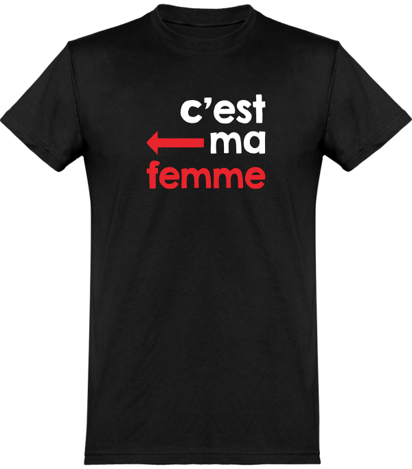 T shirt homme c’est ma femme