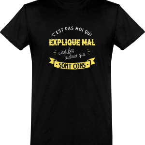 T shirt homme�c’est pas moi qui explique mal T shirt homme�c’est pas moi qui explique mal
