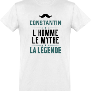 T shirt homme�constantin l’homme le mythe la legende