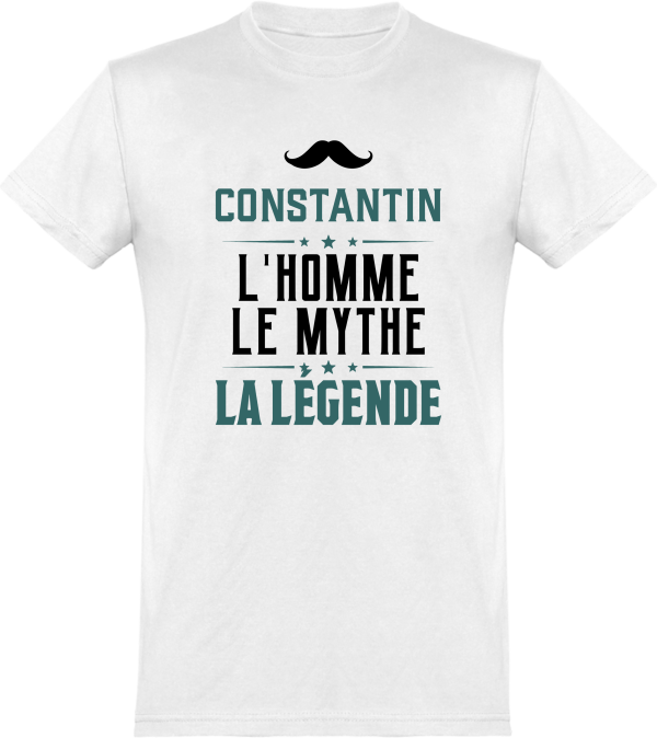 T shirt homme�constantin l’homme le mythe la legende