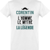 T shirt homme�corentin l’homme le mythe la legende