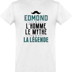 T shirt homme�edmond l’homme le mythe la legende