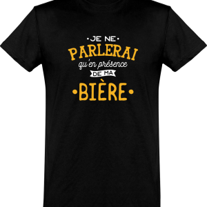 T shirt homme�en presence de ma biere