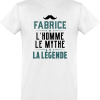 T shirt homme�fabrice l’homme le mythe la legende