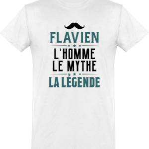 T shirt homme�flavien l’homme le mythe la legende