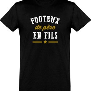 T shirt homme�footeux de pere en fils T shirt homme�footeux de pere en fils