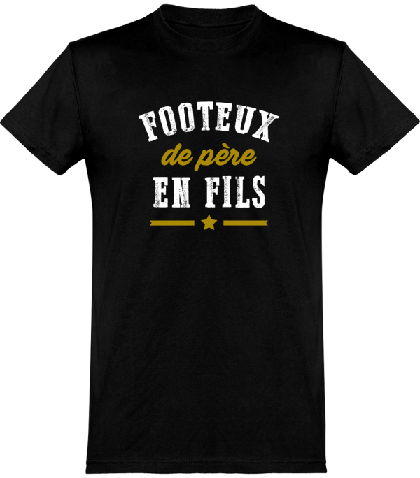 T shirt homme�footeux de pere en fils