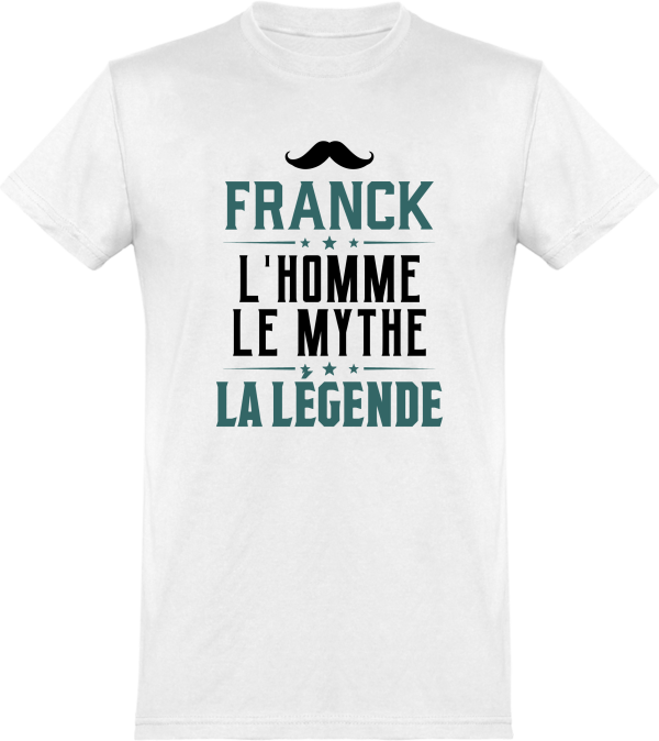 T shirt homme�franck l’homme le mythe la legende