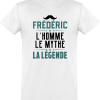 T shirt homme�frederic l’homme le mythe la legende