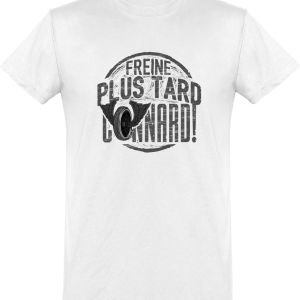 T shirt homme�freine plus tard