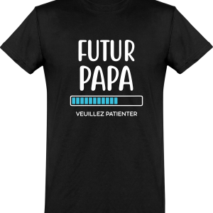 T shirt homme�futur papa veuillez patienter T shirt homme�futur papa veuillez patienter