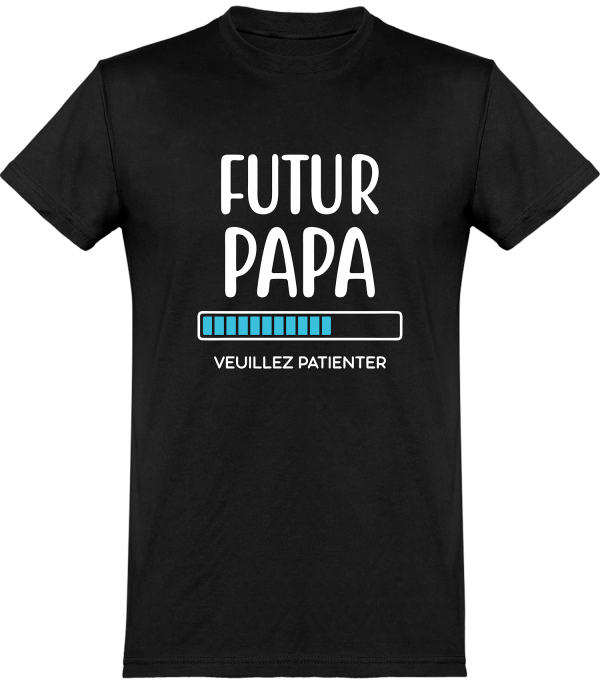 T shirt homme�futur papa veuillez patienter