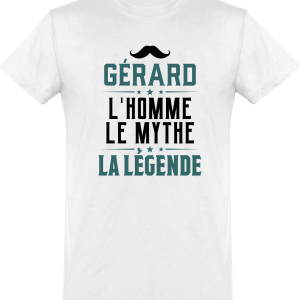 T shirt homme�gerald l’homme le mythe la legende
