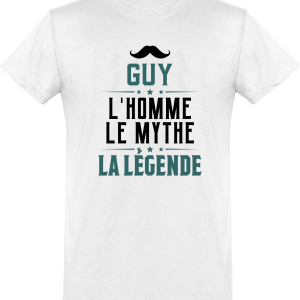 T shirt homme�guy l’homme le mythe la legende