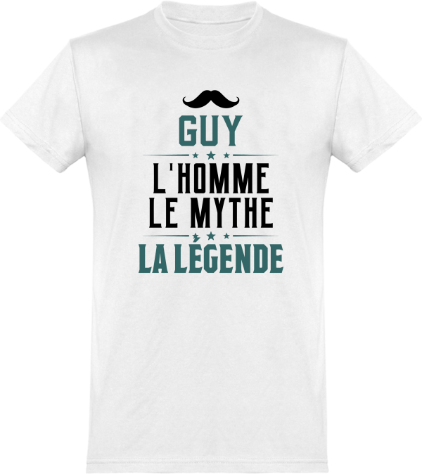 T shirt homme�guy l’homme le mythe la legende