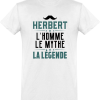 T shirt homme�herbert l’homme le mythe la legende