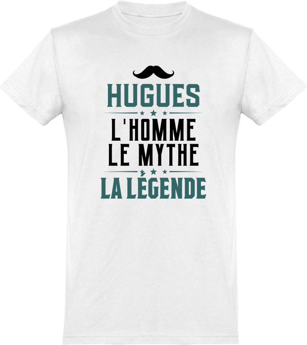 T shirt homme�hugues l’homme le mythe la legende