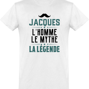 T shirt homme�jacques l’homme le mythe la legende
