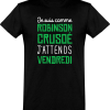 T shirt homme�j’attends vendredi