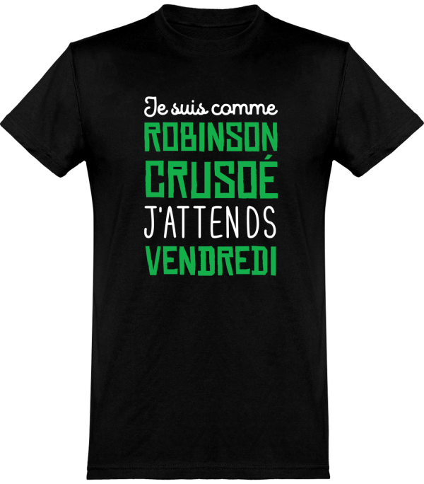 T shirt homme�j’attends vendredi