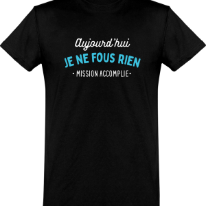 T shirt homme�je ne fous rien