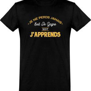 T shirt homme�je ne perds jamais T shirt homme�je ne perds jamais