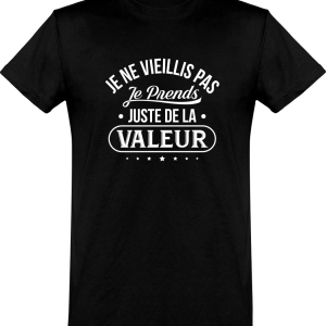 T shirt homme�je ne vieillis pas
