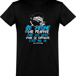T shirt homme�je peche pour me defouler
