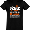 T shirt homme�je suis au basket