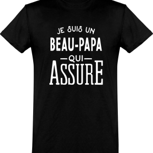 T shirt homme�je suis un beau-papa qui assure T shirt homme�je suis un beau-papa qui assure