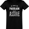 T shirt homme�je suis un parrain qui assure