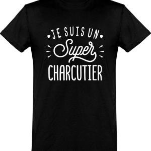T shirt homme�je suis un super charcutier T shirt homme�je suis un super charcutier