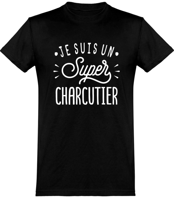 T shirt homme�je suis un super charcutier