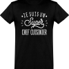 T shirt homme�je suis un super chef cuisinier