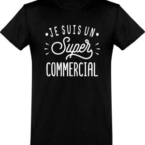 T shirt homme�je suis un super commercial T shirt homme�je suis un super commercial