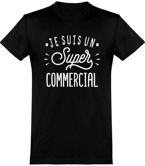 T shirt homme�je suis un super commercial