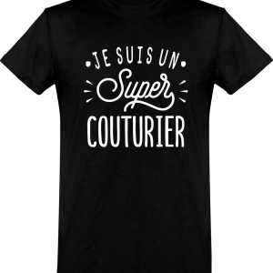 T shirt homme�je suis un super couturier T shirt homme�je suis un super couturier