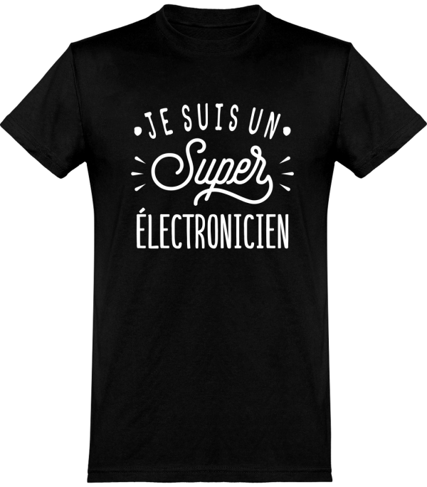 T shirt homme�je suis un super electronicien