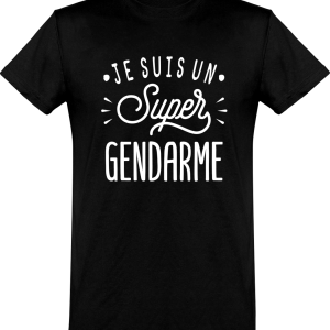 T shirt homme�je suis un super gendarme T shirt homme�je suis un super gendarme