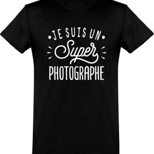 T shirt homme�je suis un super photographe T shirt homme�je suis un super photographe