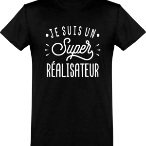 T shirt homme�je suis un super realisateur T shirt homme�je suis un super realisateur