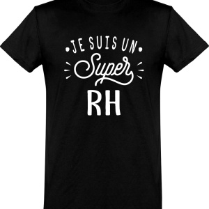 T shirt homme�je suis un super rh T shirt homme�je suis un super rh