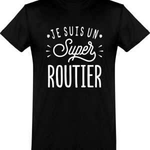 T shirt homme�je suis un super routier T shirt homme�je suis un super routier