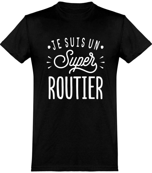 T shirt homme�je suis un super routier