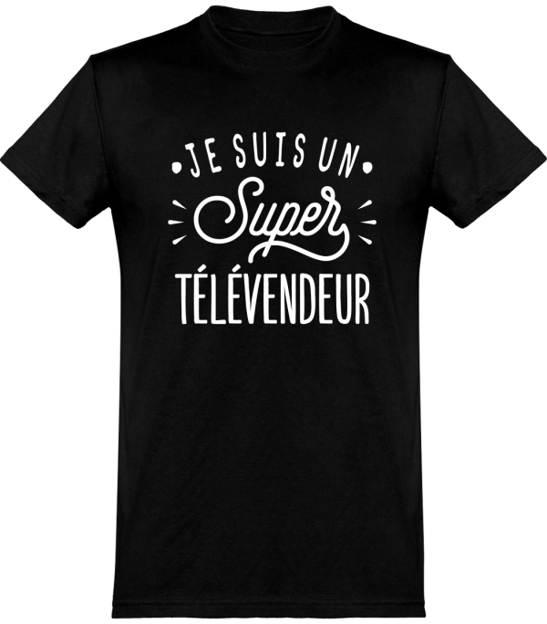 T shirt homme�je suis un super televendeur