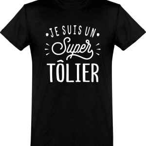 T shirt homme�je suis un super tolier T shirt homme�je suis un super tolier