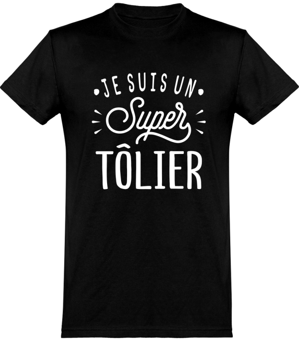 T shirt homme�je suis un super tolier