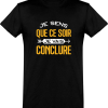 T shirt homme�je vais conclure
